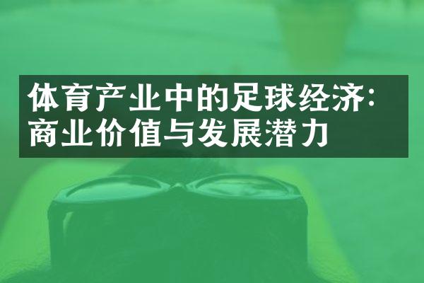 体育产业中的足球经济：商业价值与发展潜力