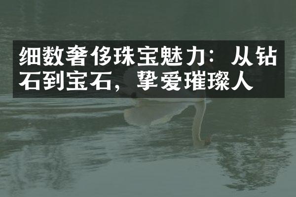 细数奢侈珠宝魅力：从钻石到宝石，挚爱璀璨人生