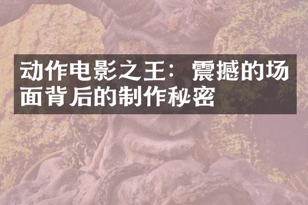 动作电影之王：震撼的场面背后的制作秘密