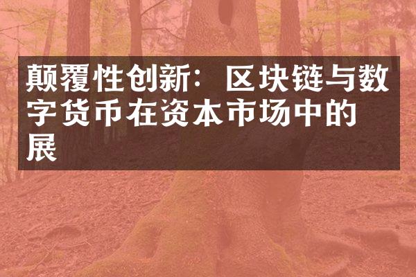 颠覆性创新：区块链与数字货币在资本市场中的发展