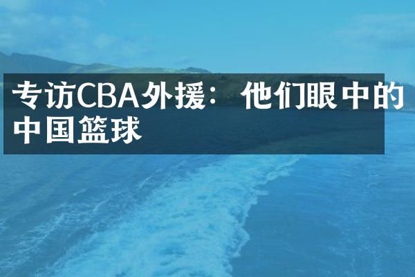 专访CBA外援：他们眼中的中国篮球