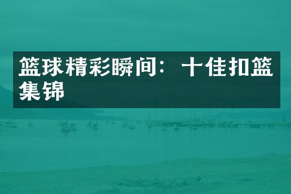 篮球精彩瞬间：十佳扣篮集锦