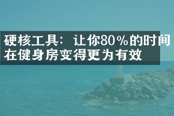 硬核工具：让你80%的时间在健身房变得更为有效