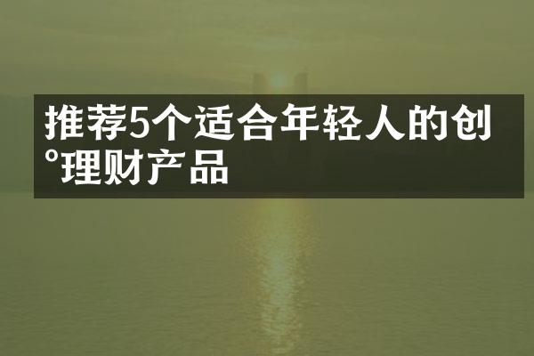 推荐5个适合年轻人的创新理财产品