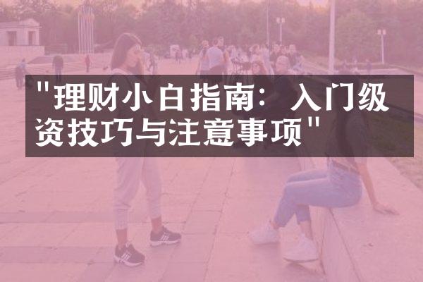 "理财小白指南：入门级投资技巧与注意事项"