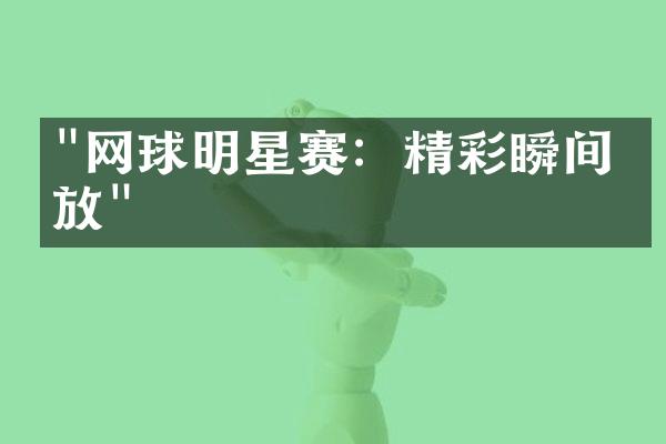 "网球明星赛：精彩瞬间回放"