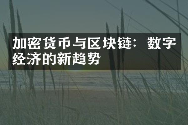 加密货币与区块链：数字经济的新趋势