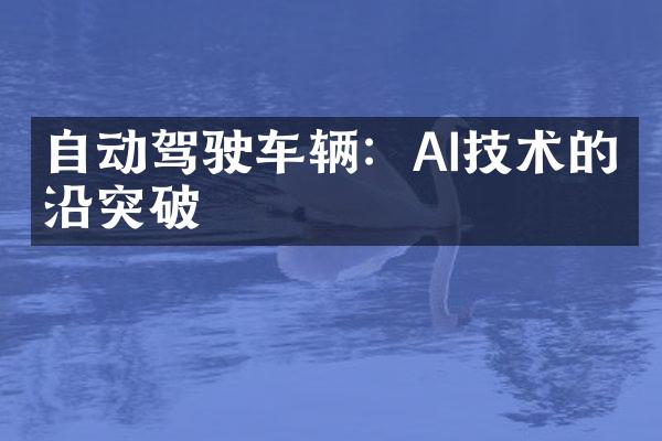 自动驾驶车辆：AI技术的前沿突破