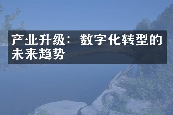 产业升级：数字化转型的未来趋势