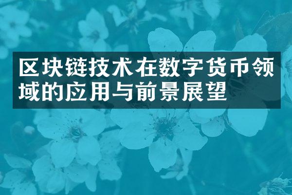 区块链技术在数字货币领域的应用与前景展望