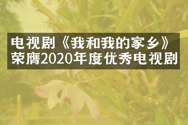 电视剧《我和我的家乡》荣膺2020年度优秀电视剧