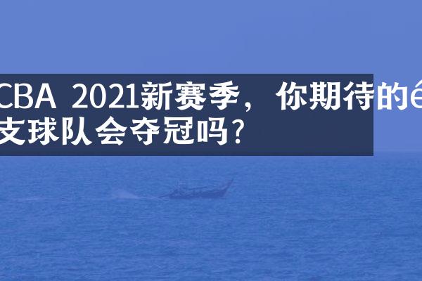 CBA 2021新赛季，你期待的那支球队会夺冠吗？