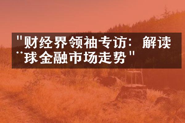 "财经界领袖专访：解读全球金融市场走势"