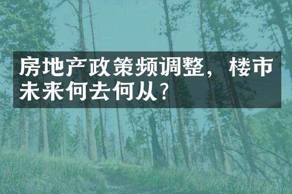 房地产政策频调整，楼市未来何去何从？