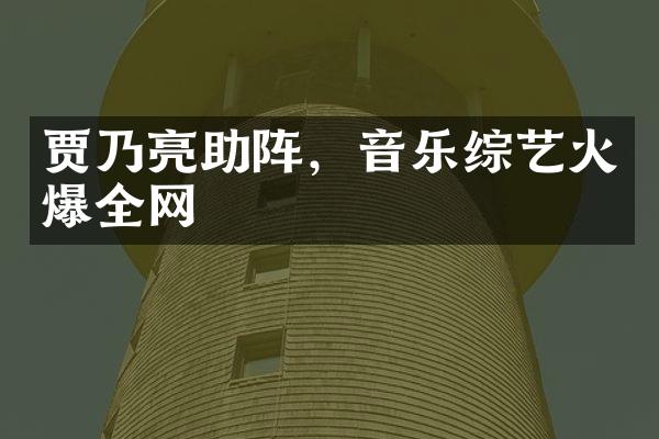 贾乃亮助阵，音乐综艺火爆全网