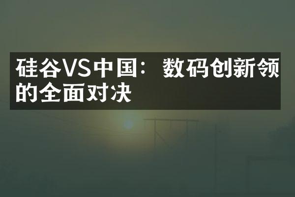 硅谷VS中国：数码创新领域的全面对决