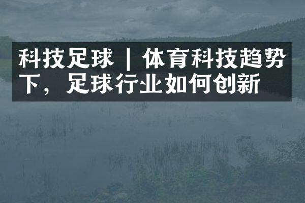 科技足球 | 体育科技趋势下，足球行业如何创新？