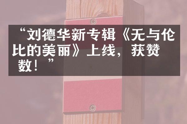 “刘德华新专辑《无与伦比的美丽》上线，获赞无数！”