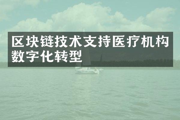 区块链技术支持医疗机构数字化转型