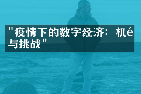 "疫情下的数字经济：机遇与挑战"