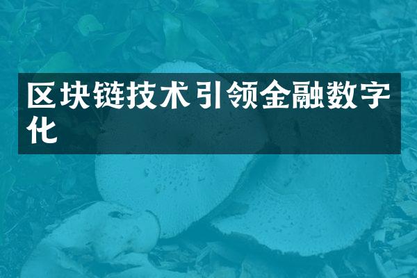 区块链技术引领金融数字化