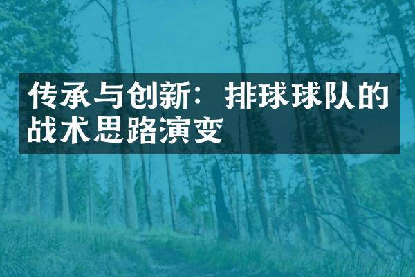 传承与创新：排球球队的战术思路演变