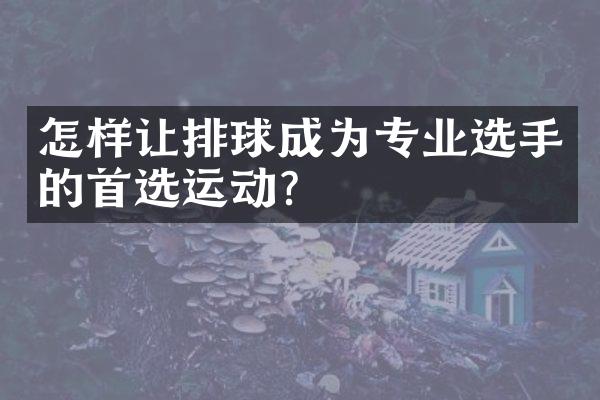 怎样让排球成为专业选手的首选运动？