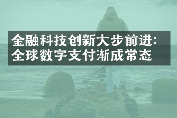 金融科技创新大步前进：全球数字支付渐成常态