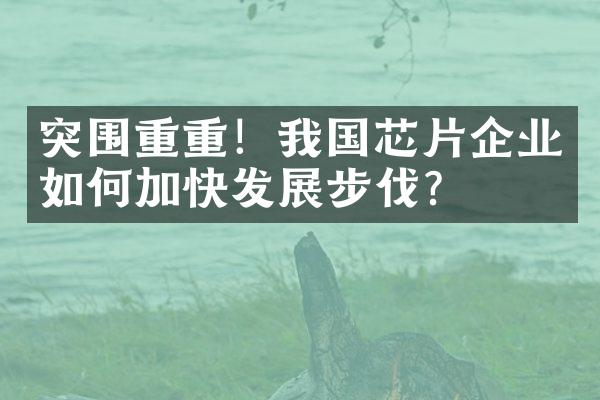 突围重重！我国芯片企业如何加快发展步伐？