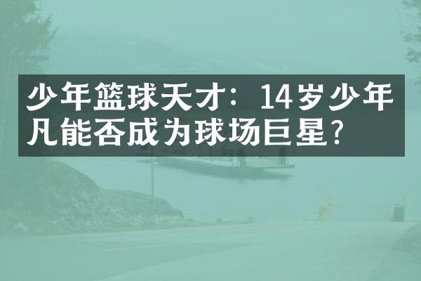 少年篮球天才：14岁少年孙凡能否成为球场巨星？