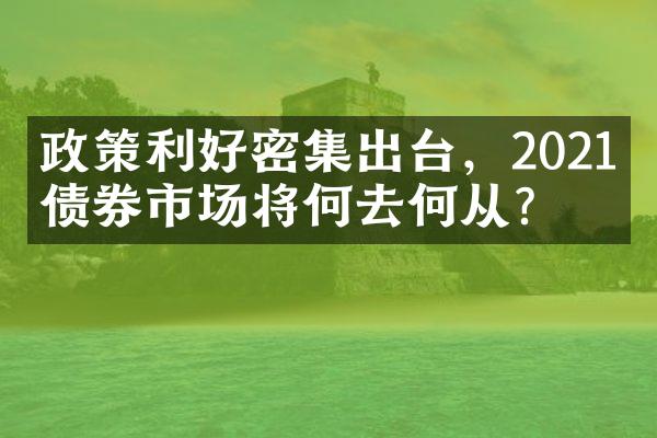 政策利好密集出台，2021年债券市场将何去何从？