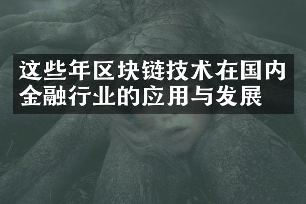 这些年区块链技术在国内金融行业的应用与发展