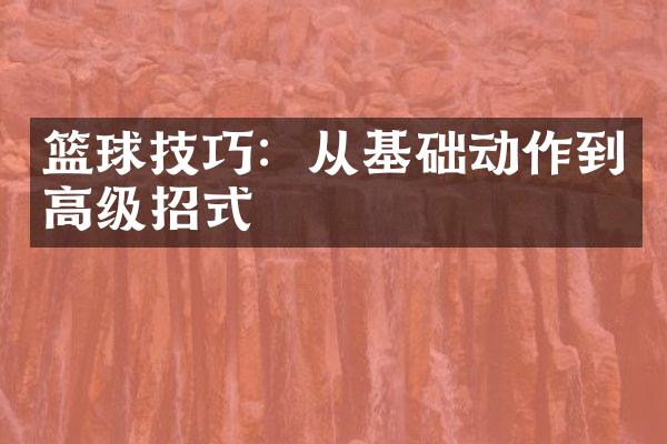 篮球技巧：从基础动作到高级招式