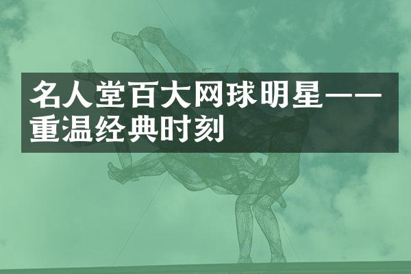 名人堂百网球明星——重温经典时刻