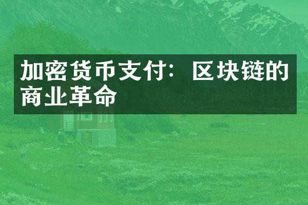 加密货币支付：区块链的商业革命