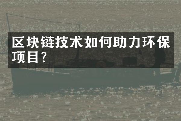 区块链技术如何助力环保项目？