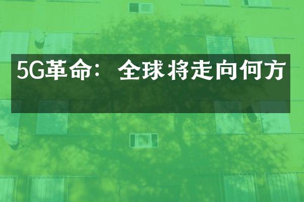 5G革命：全球将走向何方？