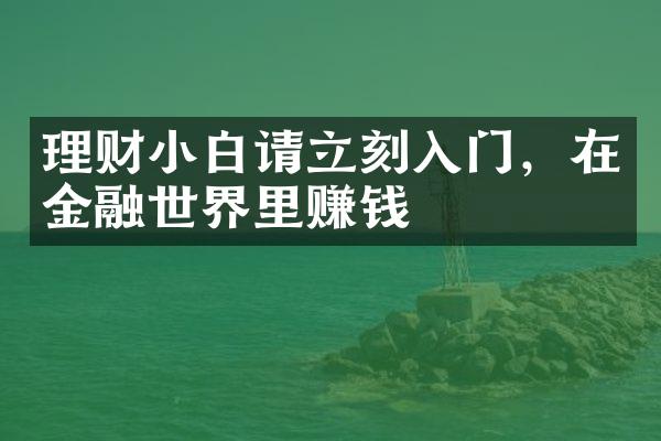 理财小白请立刻入门，在金融世界里赚钱