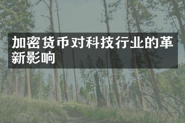 加密货币对科技行业的革新影响