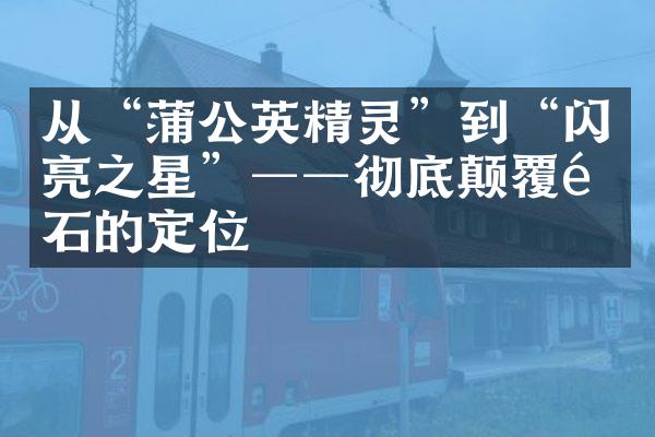 从“蒲公英精灵”到“闪亮之星”──彻底颠覆钻石的定位