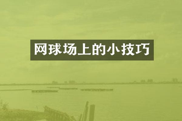 网球场上的小技巧