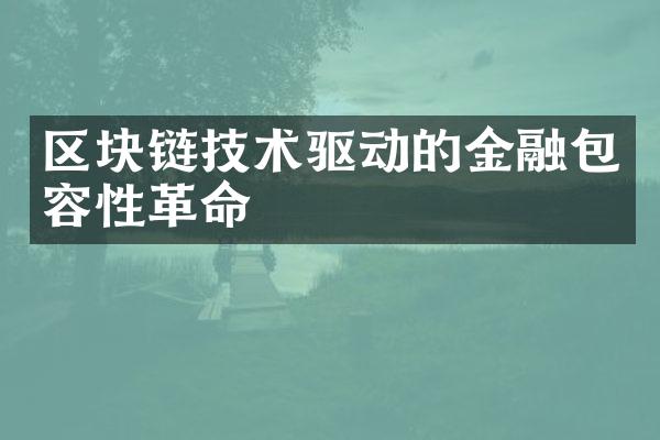 区块链技术驱动的金融包容性革命