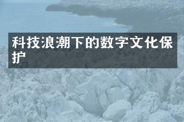 科技浪潮下的数字文化保护