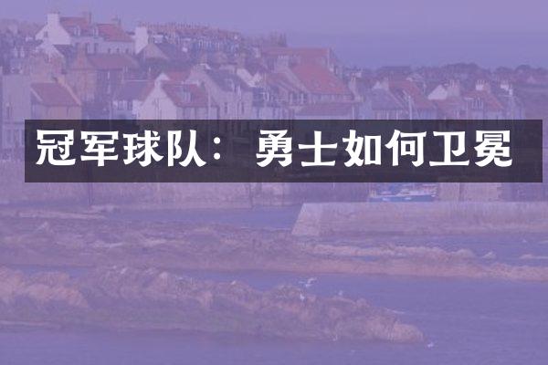 冠军球队：勇士如何卫冕