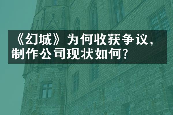 《幻城》为何收获争议，制作公司现状如何？