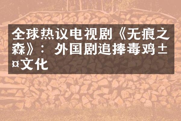 全球热议电视剧《无痕之森》：外国剧追捧毒鸡汤文化