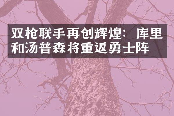 双枪联手再创辉煌：库里和汤普森将重返勇士阵容