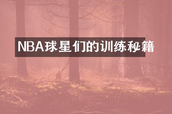 NBA球星们的训练秘籍