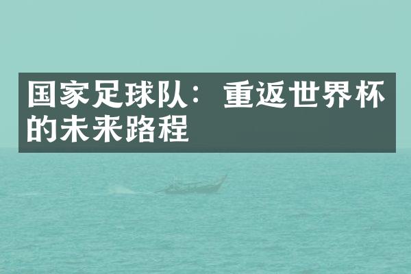 足球队：重返世界杯的未来路程