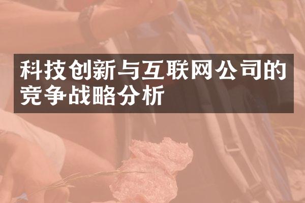 科技创新与互联网公司的竞争分析